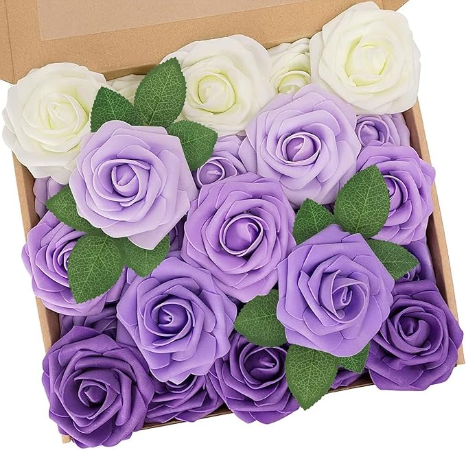 N&T NIETING Artificial Flowers, 25pcs Fake